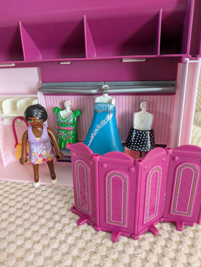 Lot Playmobil Fashion girls Magasin transportable et 6 personnages - photo numéro 9