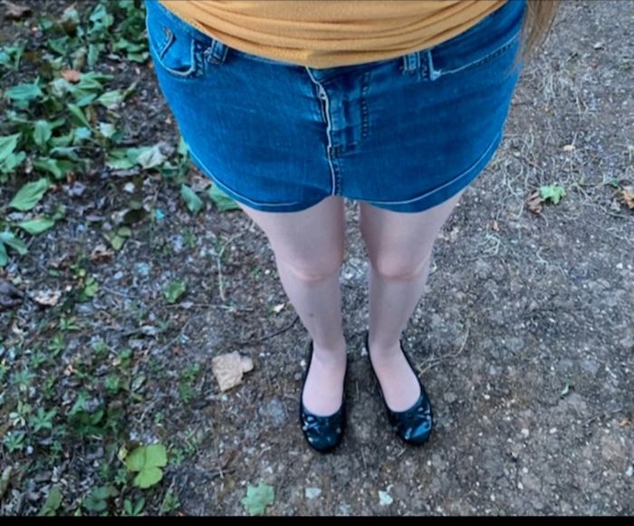 Short en jean long