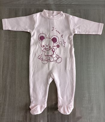 Pyjama coton souris 1 mois