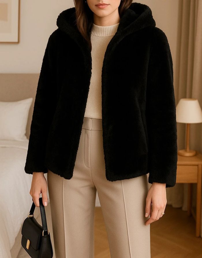 Manteau en fausse fourrure