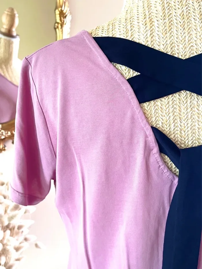 Sublime Top Rose Élégant - Kiabi - Taille M dos croisé avec lien à nouer noeud - photo numéro 10