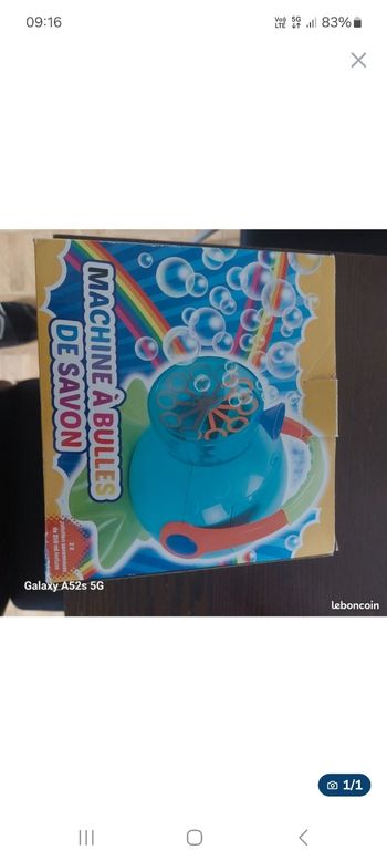 Machine a bulles de savon