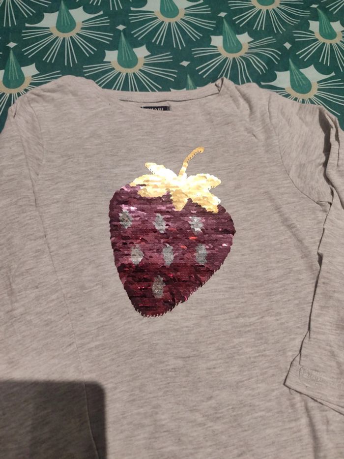 T-shirt manche longue taille 5 ans - photo numéro 3