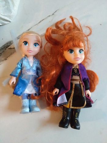 Petites poupées Elsa et Anna reine des neiges frozen