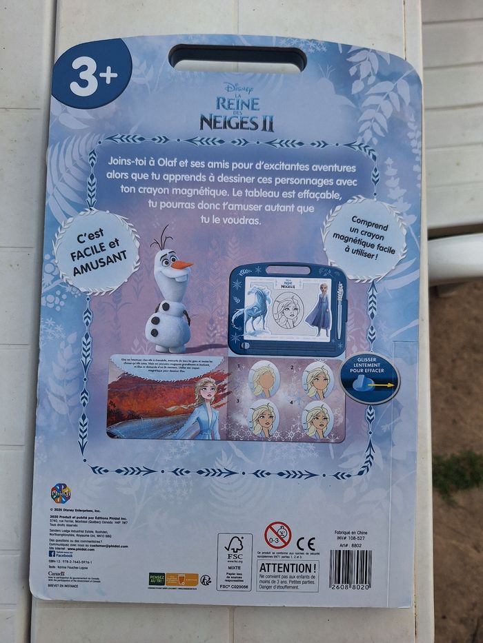 Tablette ardoiqe reine des neiges - photo numéro 3