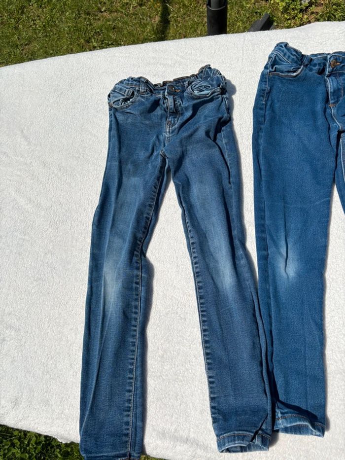 Lot de 2 Jeans Fille - Denim Bleu - Taille 9 ans - photo numéro 3