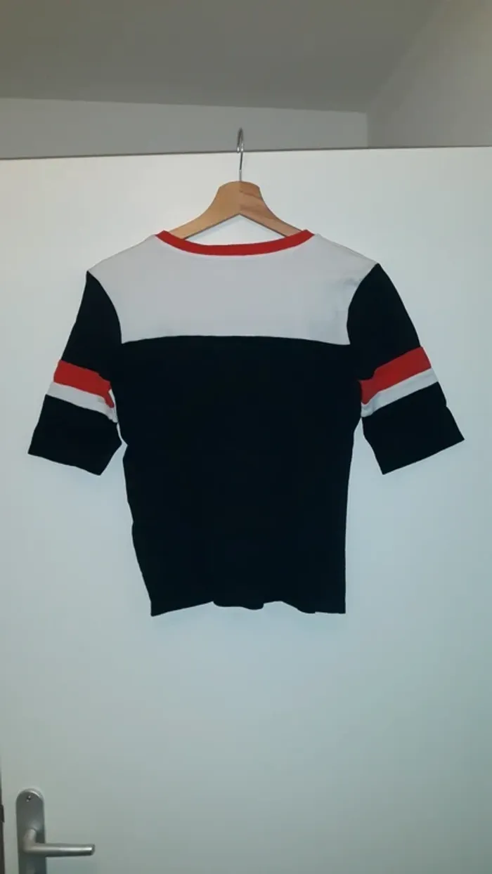 tshirt rayé style colorblock - photo numéro 4