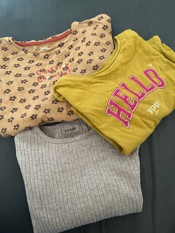 Lot pulls t shirts manches longues