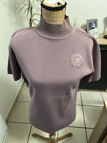 Pull manches courtes claire delandes 42/44