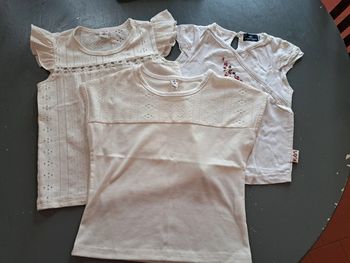Lot de 3 tee-shirts manches courtes fille 5 ans