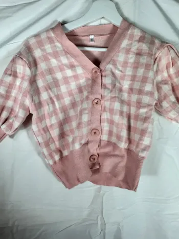 Pull manche courte rose YesStyle