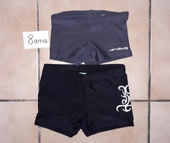 2 maillots de bain 8 ans garçon