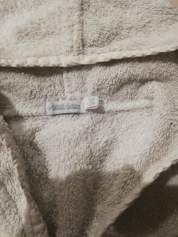 Peignoir garçon 9 12 mois blanc