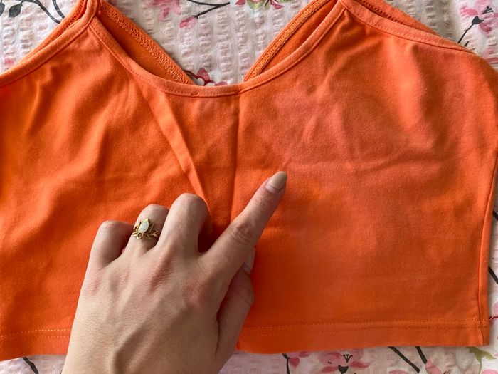 Croc top ou débardeur orange Etam - photo numéro 7