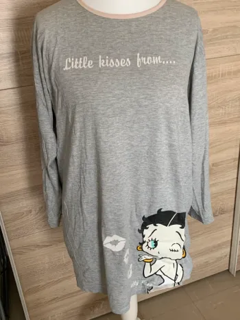 Robe nuit longues manches Betty boop L