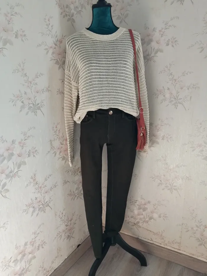 Pantalon kaki skinny / hello miss / (42)