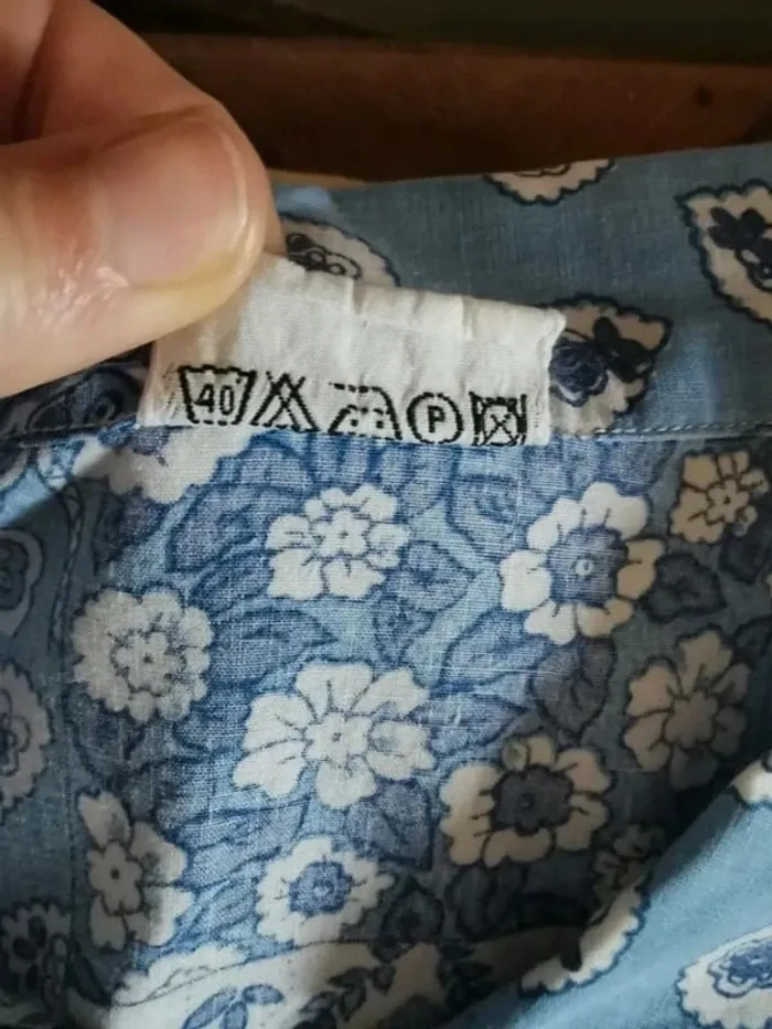 Chemise patchwork bleue - photo numéro 7