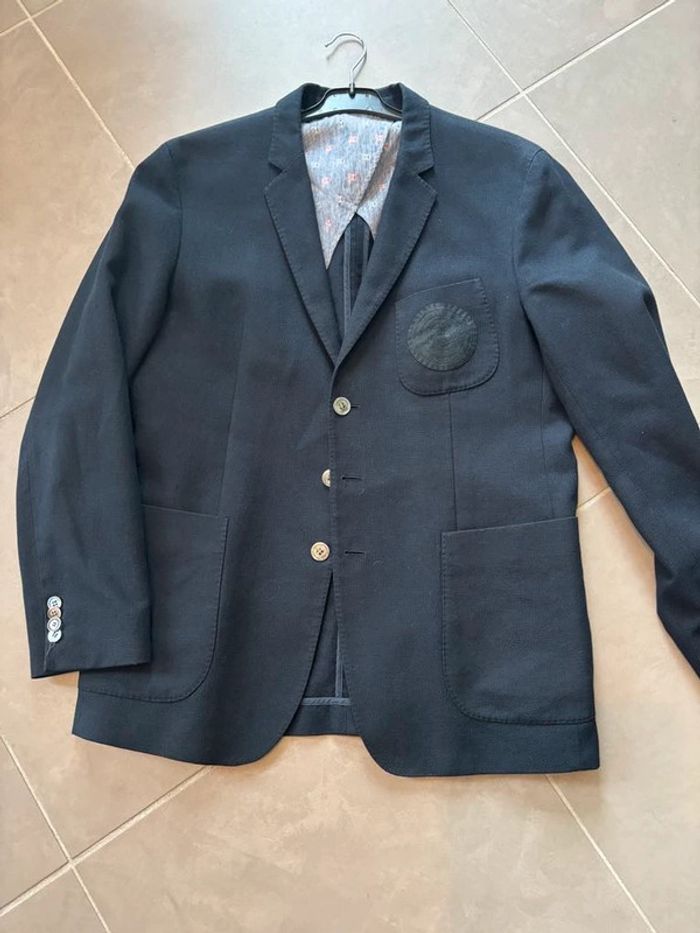 Veste noire en laine T50 Hugo Boss - photo numéro 3