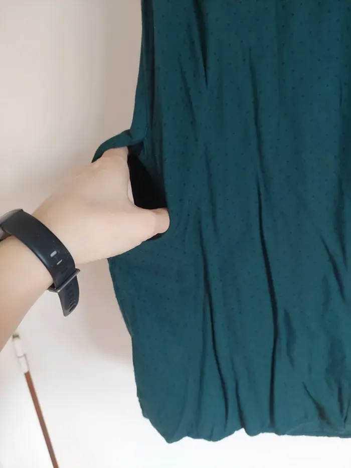 Robe chemise verte - photo numéro 5