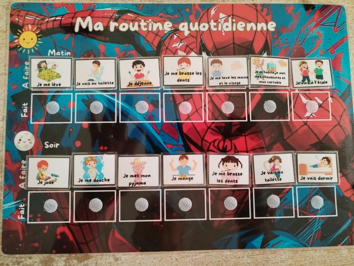 Tableau de routine quotidienne - photo numéro 2