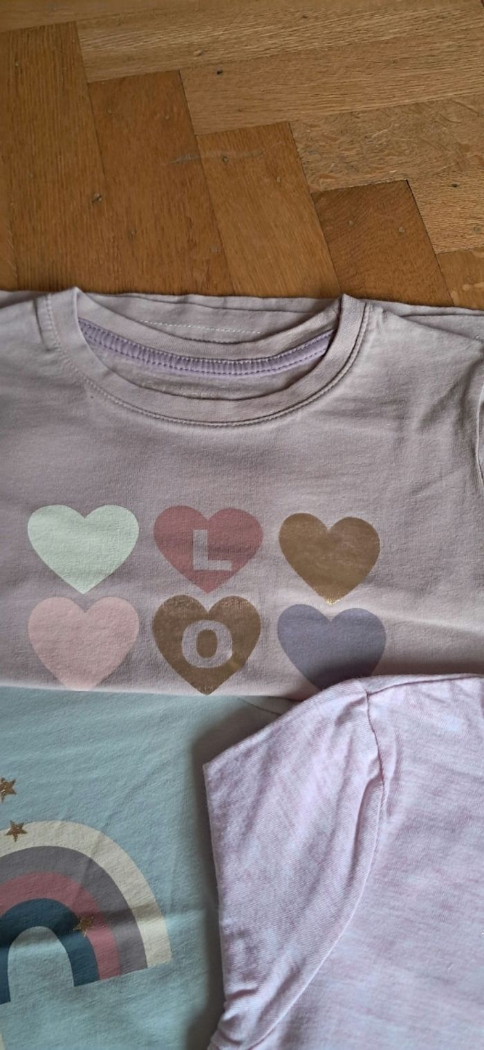 Neufs lot 5 T-shirts longues manches 116cm - photo numéro 7