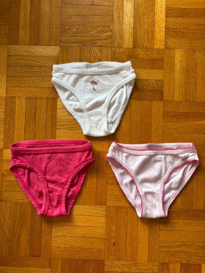 Lot de 3 culottes Petit Bateau 2 ans parfait état