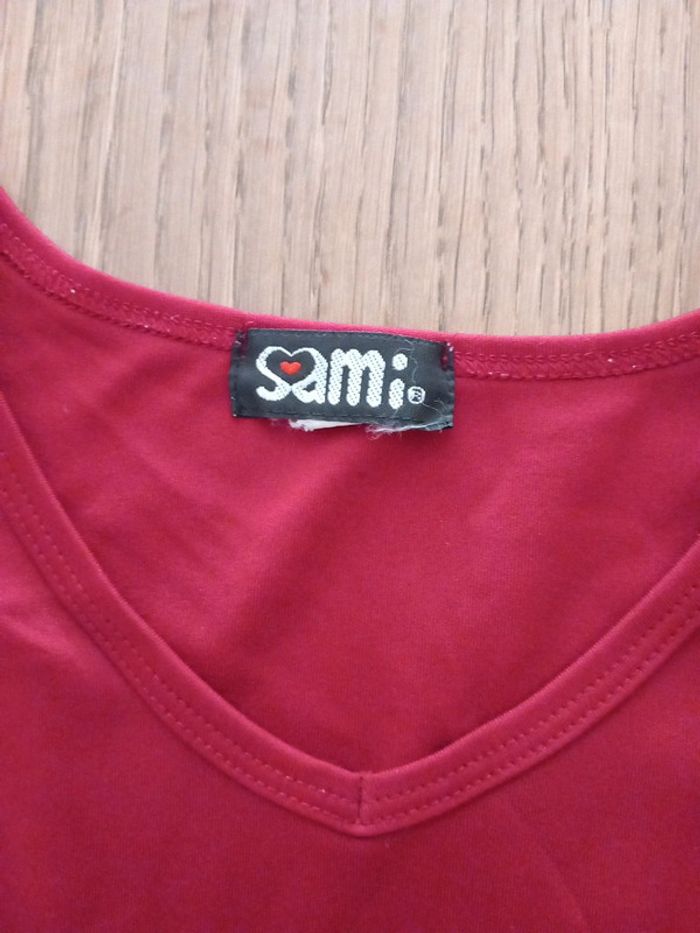 Tee-shirt polyamide T36 bordeau Sami - photo numéro 2