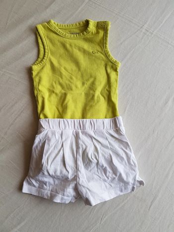 Ensemble short fille 3 mois