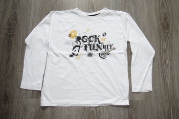  TEE SHIRT ML BLANC GARÇON "TISSAÏA" - 6 ANS - n°01