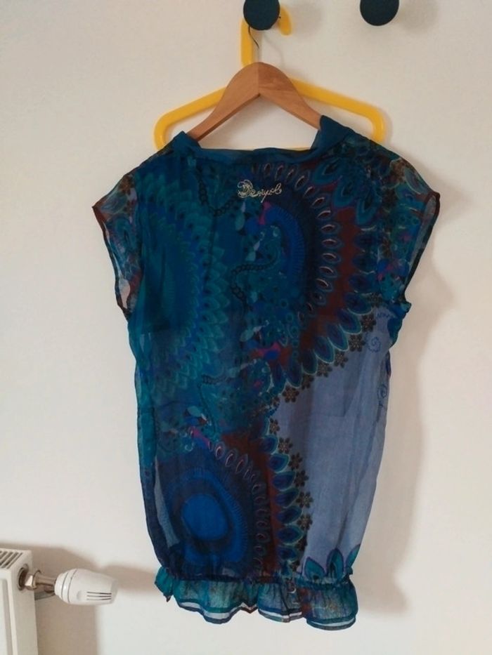 Blouse Desigual voile XL - photo numéro 3