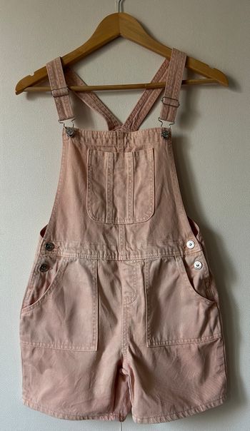 salopette short en jean