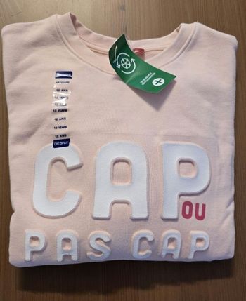Neuf (non porté) 🏷🥰🩷😍SUPERBE  sweat molleton 12 ans fille 😍🥰🩷