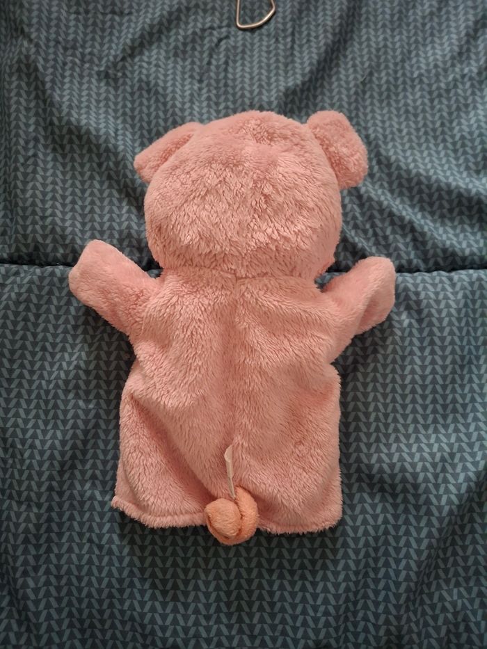 Peluche marionnette rose - photo numéro 4