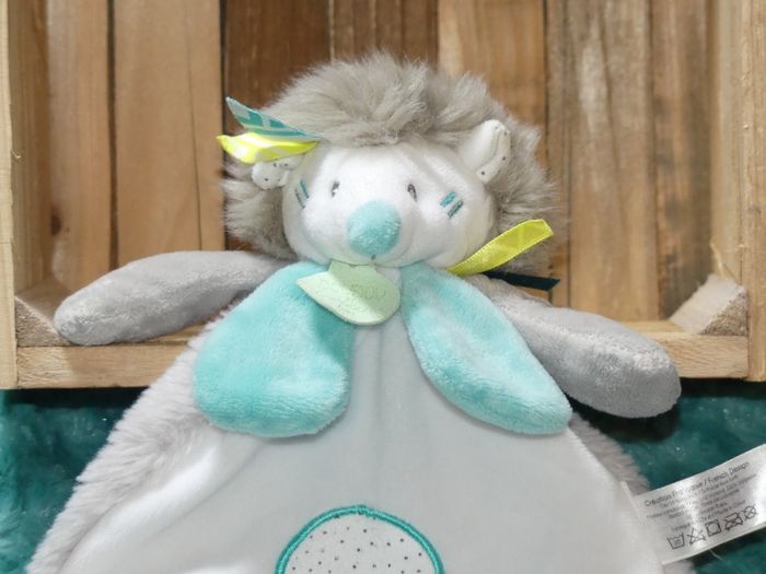 Doudou plat hérisson Tiwipi Doudou et compagnie 🦔parfait état - photo numéro 2