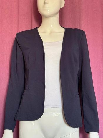Blazer cintrée bleu marine Shein