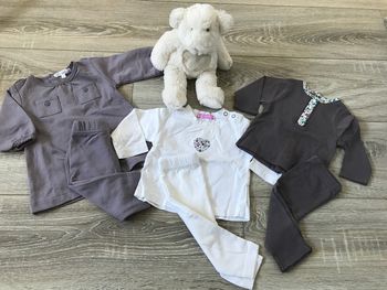 Lot 3 ensembles 3 mois fille