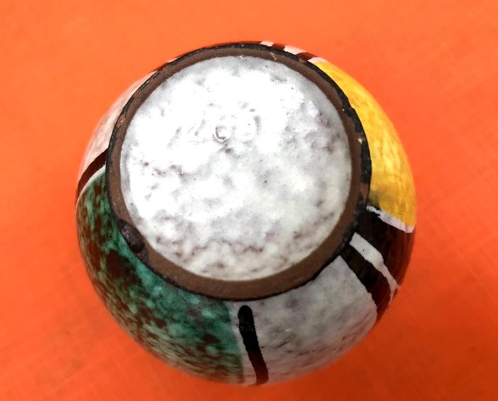 Années 1950 Vase Milano dans le style Ruscha Décor géométrique - photo numéro 3