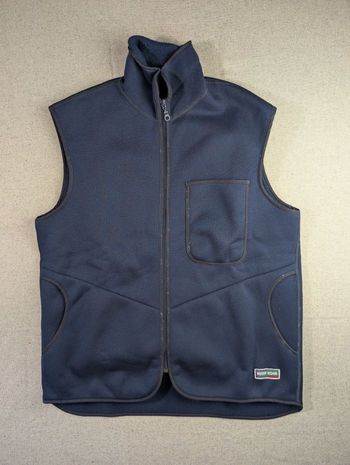 Gilet Sans Manches HUSKY NOVA Vintage - Swiss Made - Bleu Marine - Taille L / 52