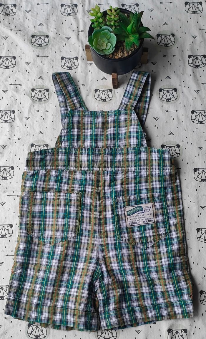 Salopette à carreaux taille 24 mois/2 ans - photo numéro 4