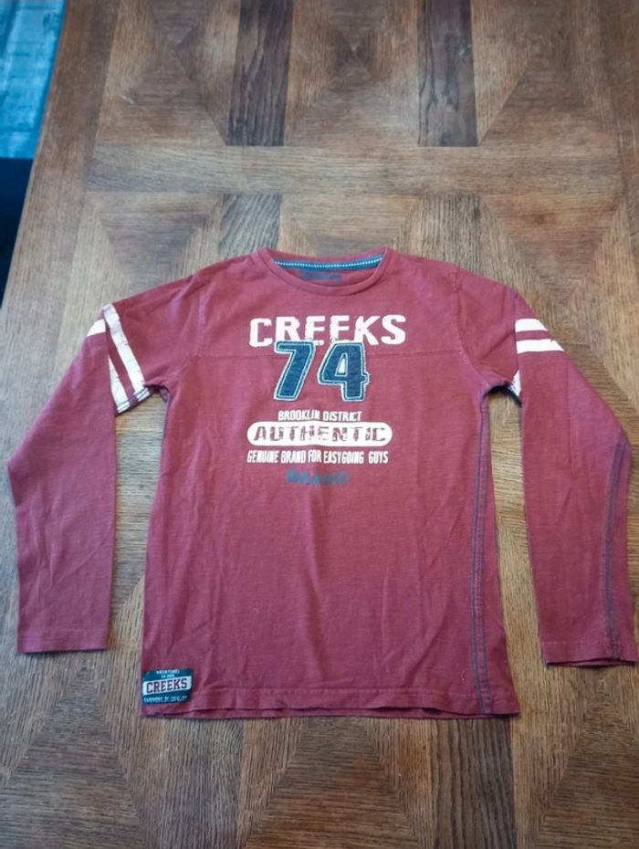 Tee-shirt manches longues 12 ans Creeks