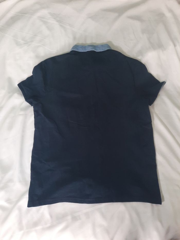 Polo homme Jules marine col contraste - Taille L - photo numéro 3