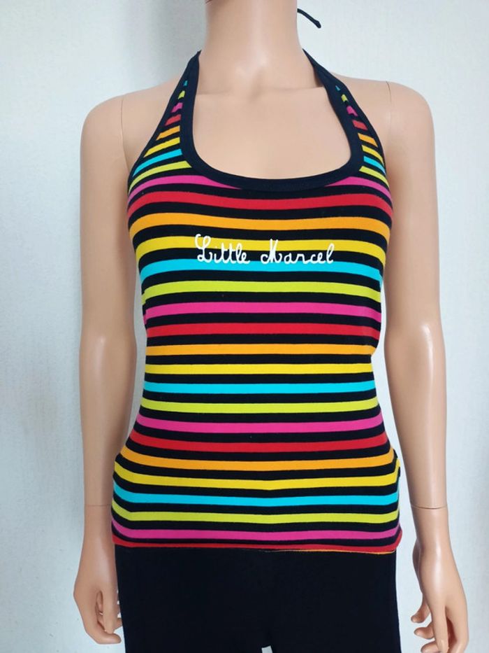 Débardeur bustier multicolore Little Marcel S  H*125
