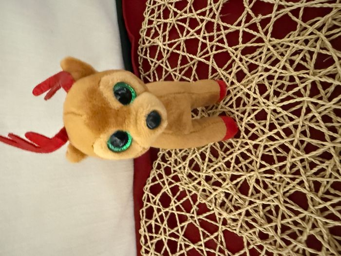 Peluche Tinsel le Renne Beanie Boo's Ty Small - photo numéro 2