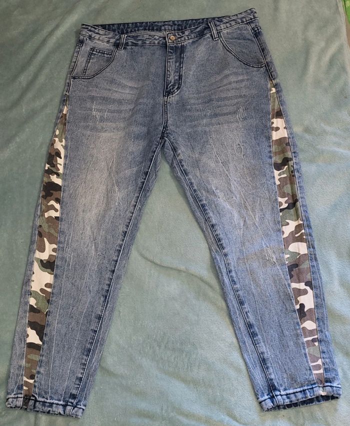 Jeans avec bande militaire - Fashion 👖Taille 48 - photo numéro 6