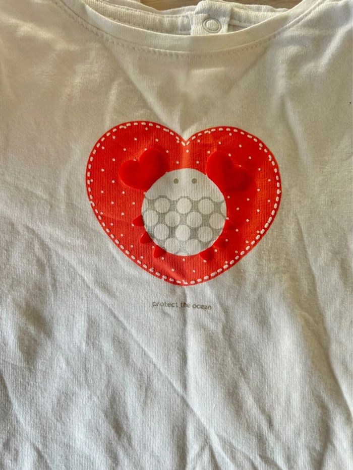 Lot de 2 t-shirts 6 mois Obaïbi - photo numéro 3