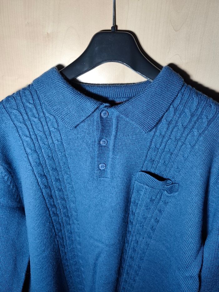 Pull homme moitié laine - photo numéro 2