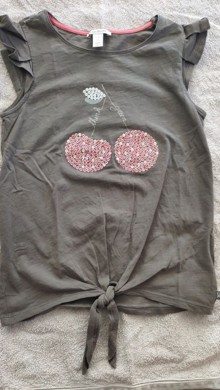 T-shirt okaidi 8 ans marron cerise