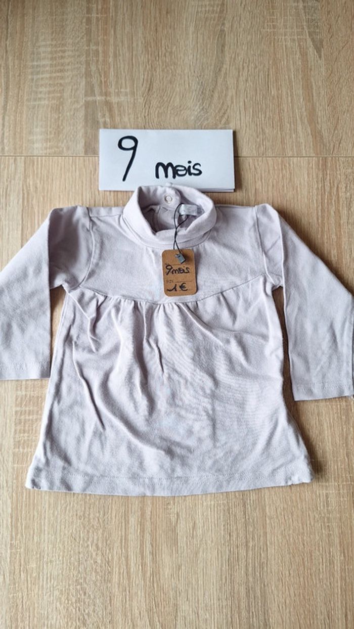 🌜T-shirt col roulé 9 mois. #lunaGL9mois🌛