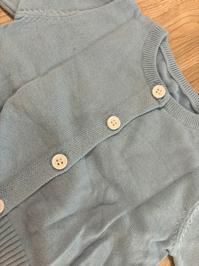 Gilet bleu bébé garçon 6 mois - photo numéro 2