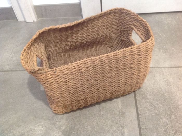Panier de rangement rectangulaire en osier souple - photo numéro 5